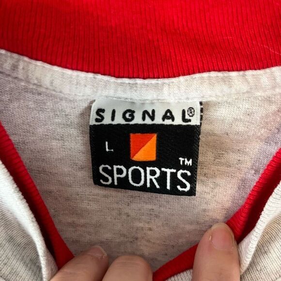 Vintage Signal Sports Single Stitch Roll Sleeve T-Shirt Branson MO Blue Haven Re - Picture 4 of 7
